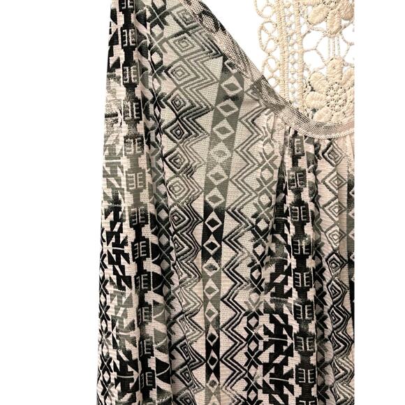 ForCynthia‎ Beachwear Cover-Up Medium Sheer White Tunic Dress Boho Resortwear - Picture 11 of 11